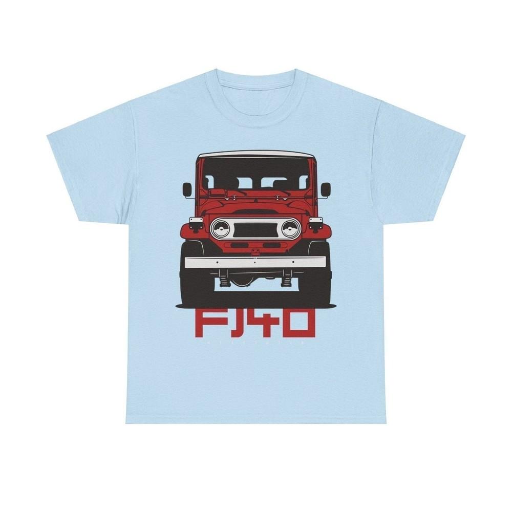 Toyota Land Cruiser FJ40 Red Car Single-sided T-shirt Unisex T-Shirt L