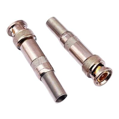 1/5/10Pcs BNC Connector Monitoring Copper Camera Video Cable Connector Welding Easy Installation Accessories