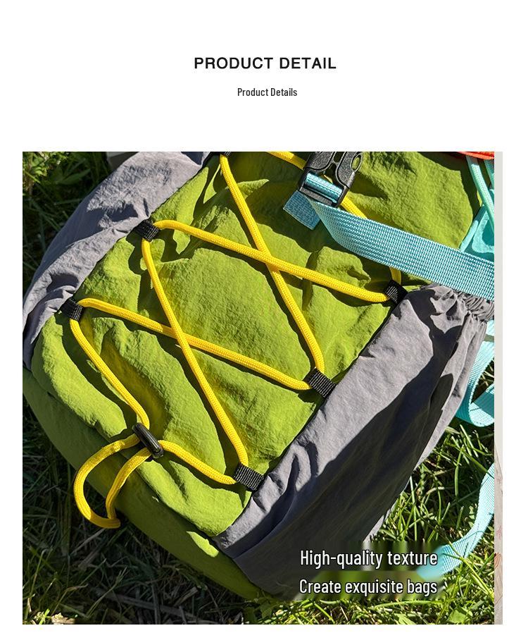 Unisex Fitness & Outdoor Mountaineering Backpack - Large Capacity, Lightweight, Foldable, Double Shoulder Bag