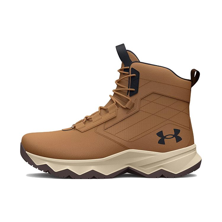 Under Armour Men s Stellar G2 6-Inch  Utility Light Brown Summit White  Tactical Boots 3025578-200 42.5