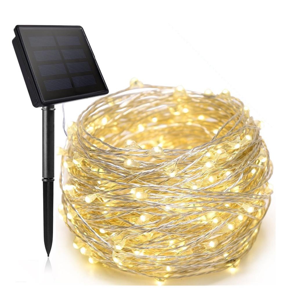 Outdoor Multi-color Solar String Lights - Copper Wire Fairy Lights for Garden and Festivals