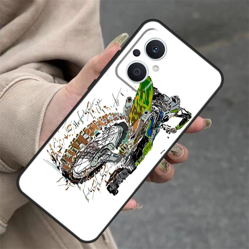 Freestyle Motocross Sport Case For OPPO Reno 14F 13F 12F 11F 10 12 13 14 Pro 7 8 Lite OPPO Find X5 X6 X8 X9 Pro Cover