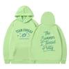 "The Summer I Turned Pretty" Printed Loose Hooded Sweatshirt