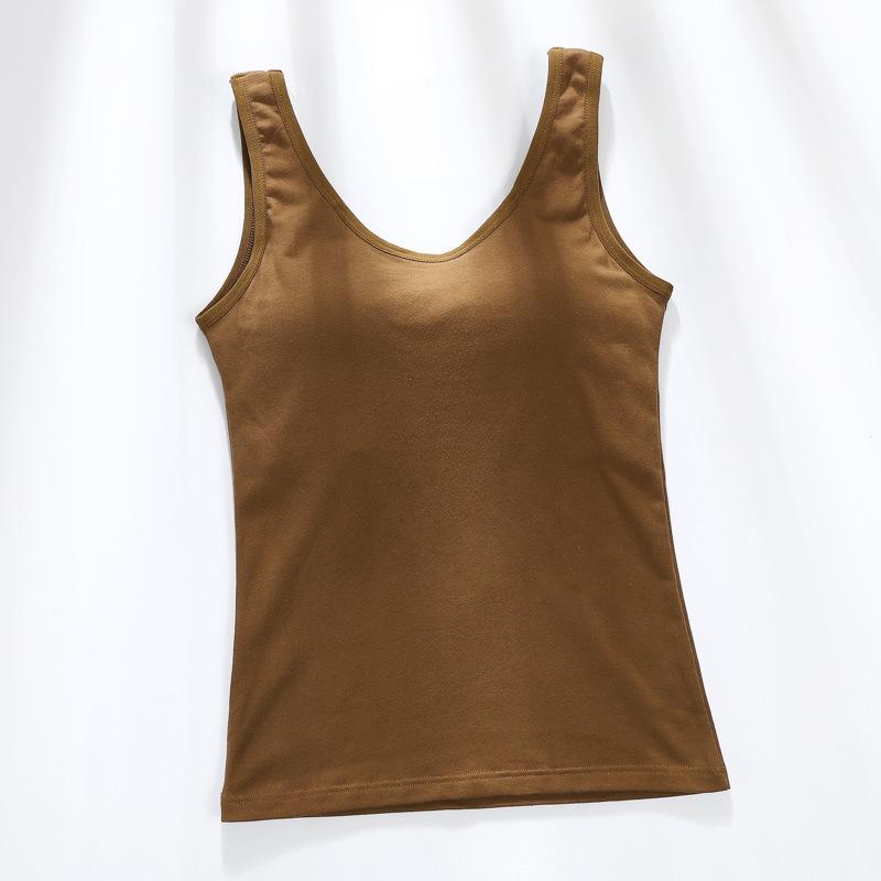 Bottom Strap Vest Integrated Bra Wearing A Chest Cushion To Prevent Light From Escaping Gathering Together and Holding Underwear for Women
