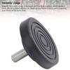 4pcs Black Furniture Leveling Feet M10 Thread Rubber Feet Bumpers  Noise Reduction