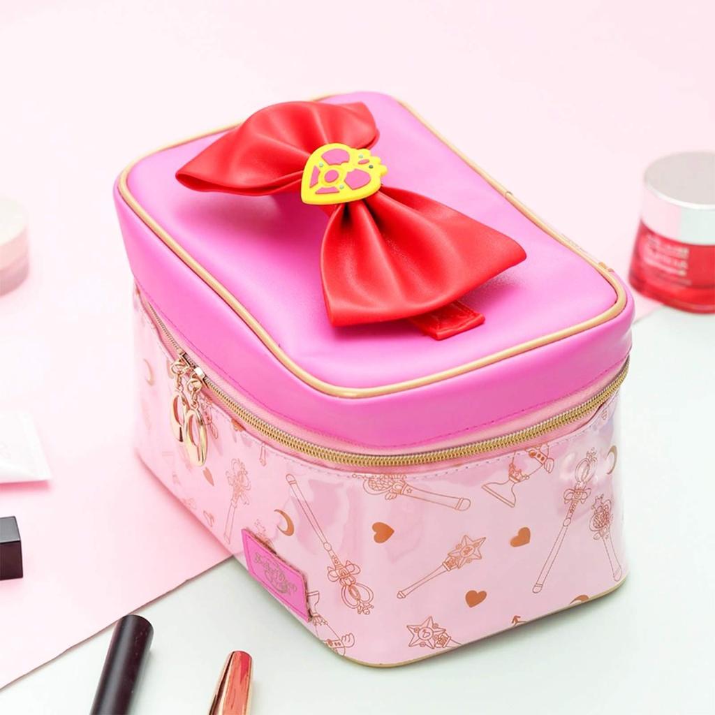 Smaele Sailor Moon Large Capacity Travel Makeup Pouch Pouch Makeup Cute Pouch Beautiful Girl Comb Cosmetic Case Mini Makeup Box Cosmetic Case Travel