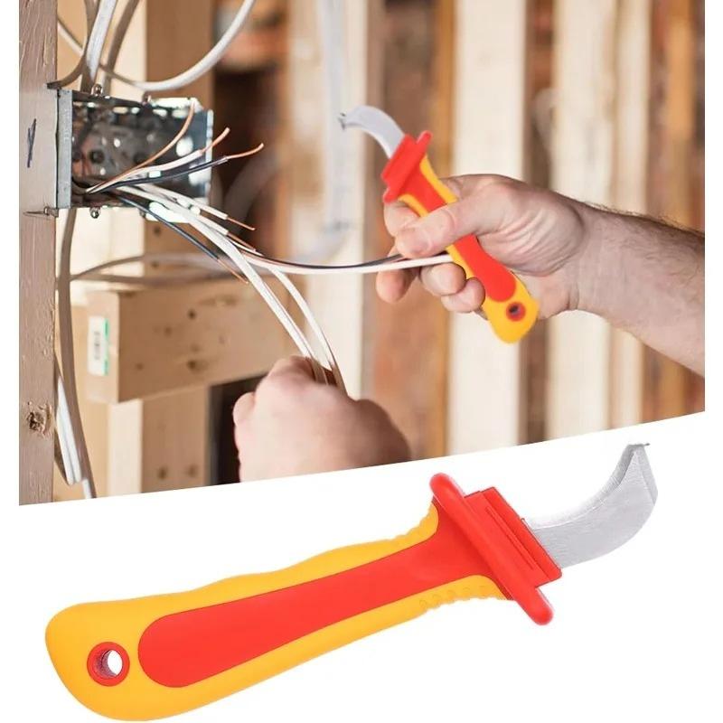 Insulation Electrician Knife Insulation Cable Stripper Dismantling Knife Cable Knife Anti-Magnetic Fast Strip Cable Stripper