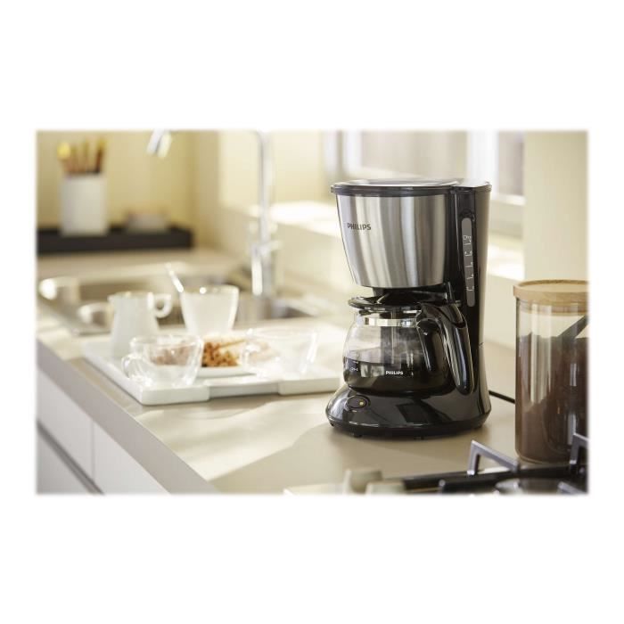Cafetière - Philips - Daily Collection HD7435 - Noir - Non compatible lave-vaisselle