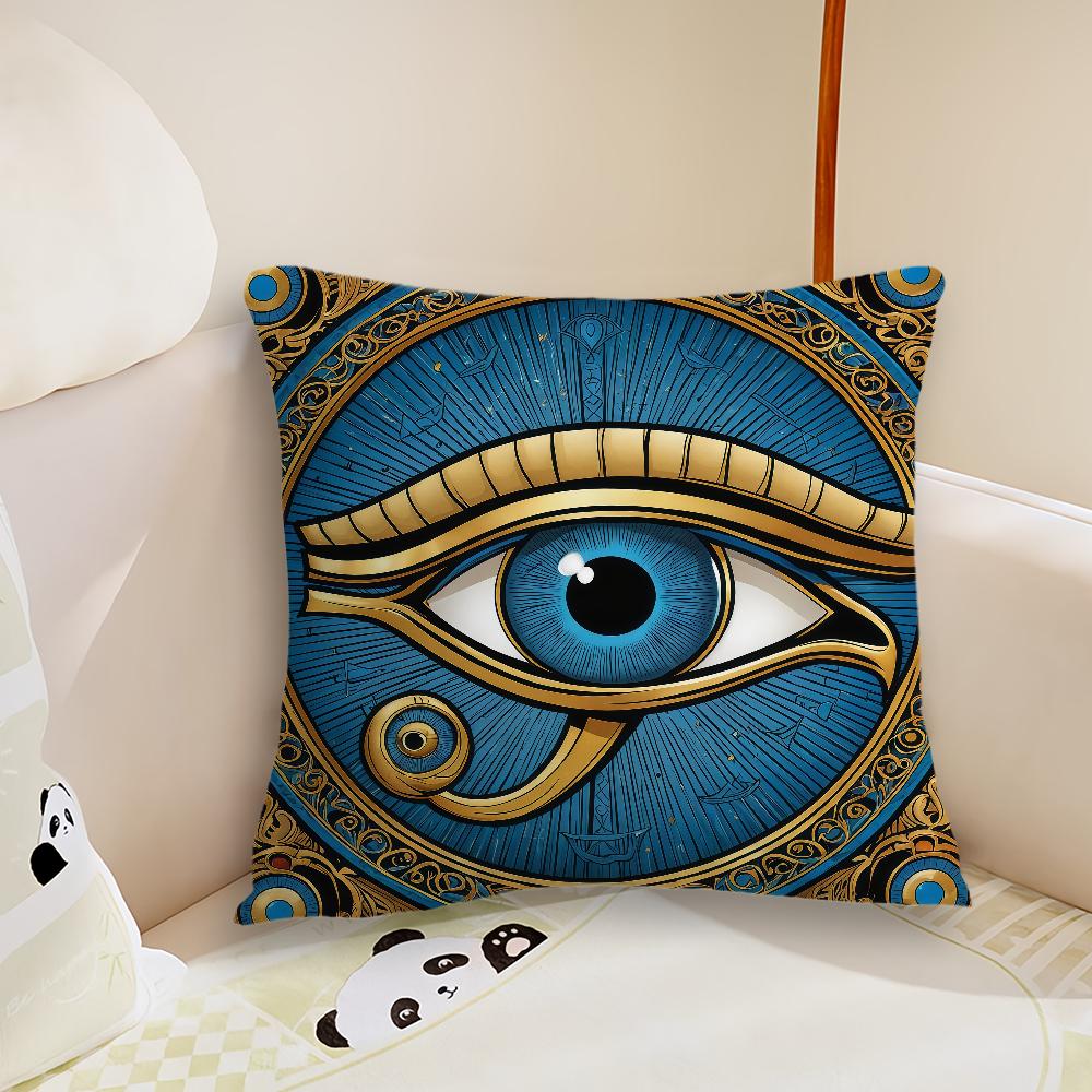 Ancient EEgyptian art cushion cover Plush Fabric Soft Double Sided Print Sofa Cushion Cover Throw Pillow Covers