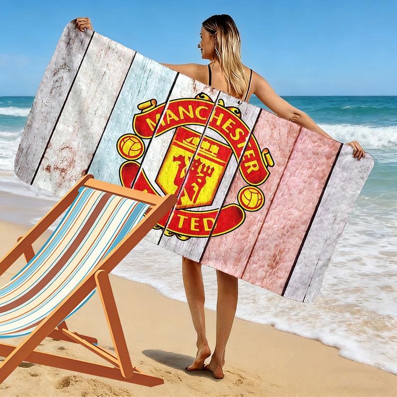 Man United2 Print Beach Towel, Large Soft Quick Dry Towel for Beach Camping Swimming
