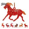 Holiday Ornament for Family Goat Christmas Tree Hanging Ornaments, Decorative 2D Flat Acrylic Festive Winter Pendant Party Home Decor, Lightweight