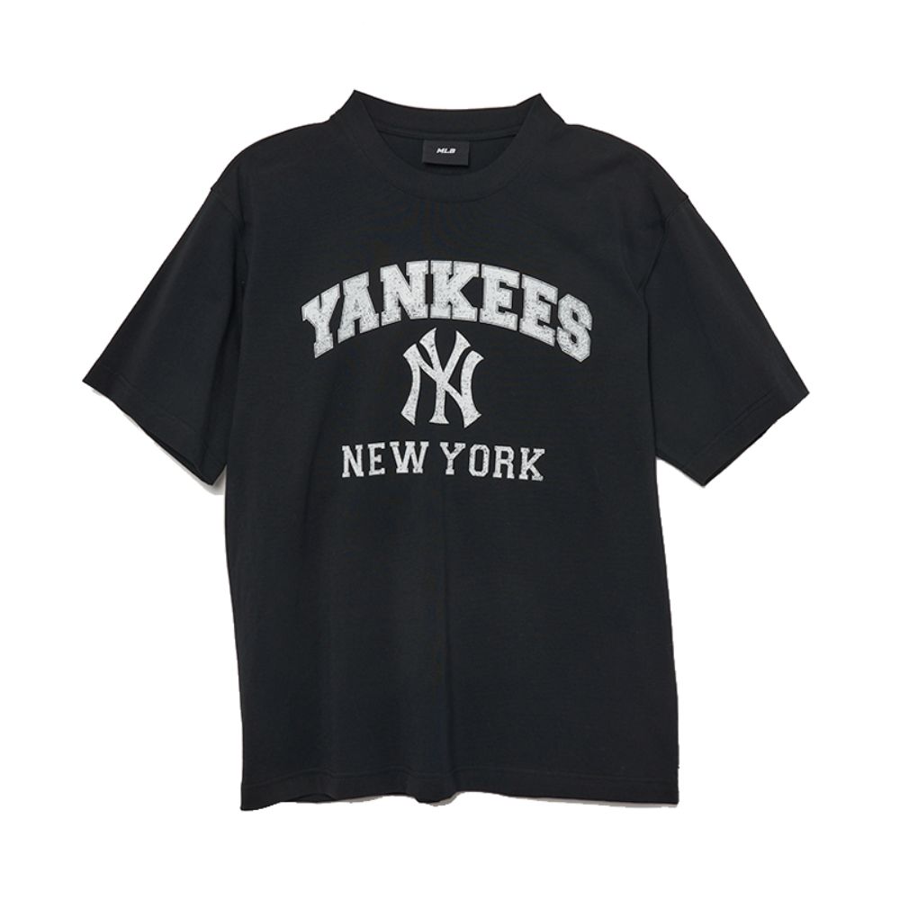 MLB Varsity Overfit New York Yankees T Shirt Unisex Black 3ATSV0234-50BKS S