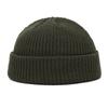 1Pc Acrylic Fiber Casual Men's Short Fisherman Beanbie Hat Mini Autumn and Winter Warm Knitted Hats Hip Hop Hat