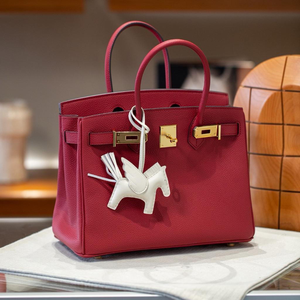 High Ding Litchi vzor Togo hovězí kůže vnitřní šev Safi vlákno Platinová taška Velká kapacita 25/30 Crossbody kabelka