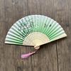 Ancient Style Chinese Hanfu Dance Fan: 6-Inch Single-Sided Folding Fan for Women