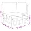 VidaXL Garden Lounge Set 6 Pcs with Dark Grey Cushions Bamboo 3155218