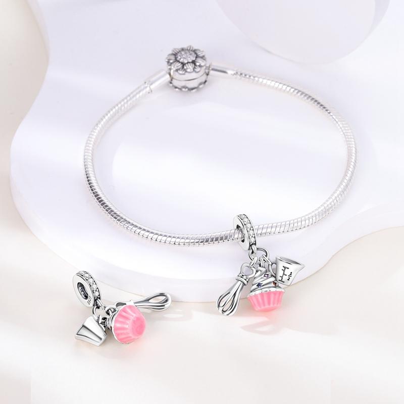 Copper Dangle Charms Fit Pan Bracelet Necklace Making Copper Original Bangle Diy