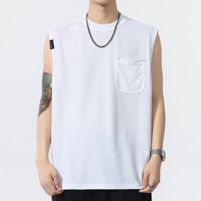 New Sleeveless Sports Vest Men's Summer Trendy Men's Loose Vest Thin