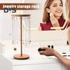 Stojan na náhrdelníky Organizér na šperky s háčky Dřevěná základna Organizér na čelenky Stojan pro vystavení pro dívky Náhrdelníky Náramky