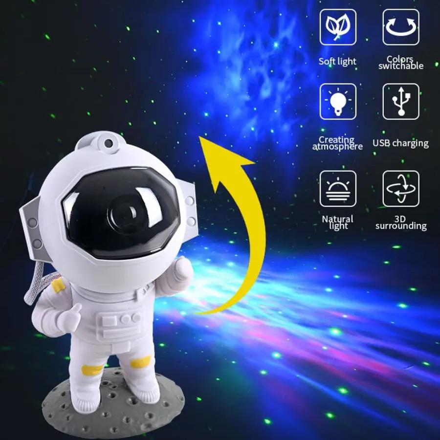Astronaut Starry Sky Projector Night Light Galaxy Star Sky LED Projection Lamp With Remote For Kids Bedroom Home Party Decor