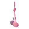 Hanging Cat Sisal Ball Chewable Colorful Interactive Cat Sisal Rope Ball Toy for Pet Indoor Green