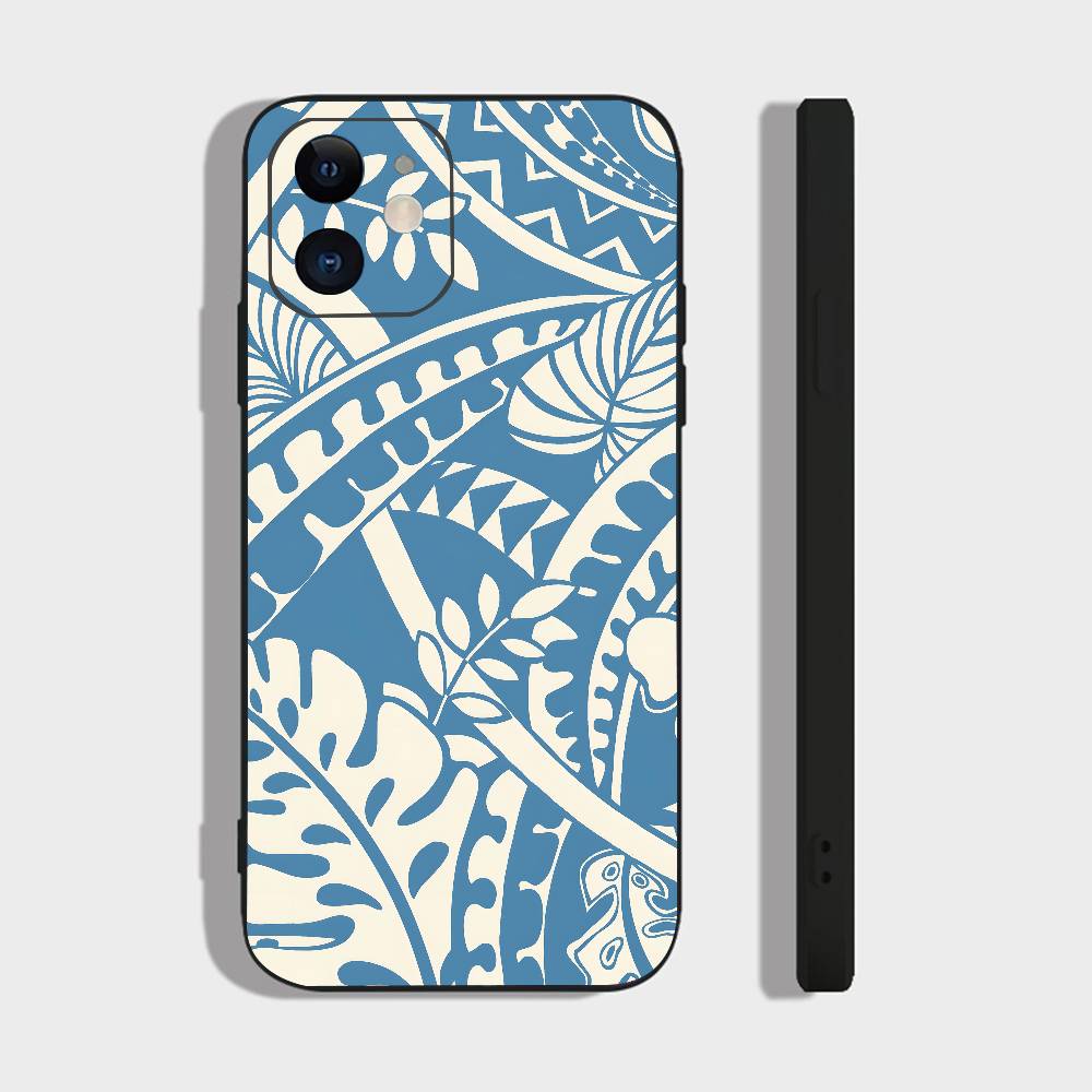 Blue Ocean For IPhone 13,17,11,12,16,14,15,Plus,Pro Max Soft Silicone Black Phone Case