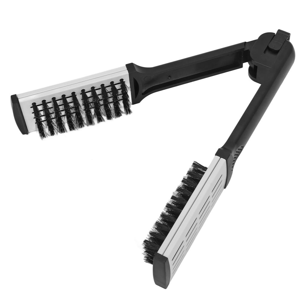 Straightening Comb Hollow Breathable High Temperature Resistance Double Sided Black White Hair Styling Brush for Home