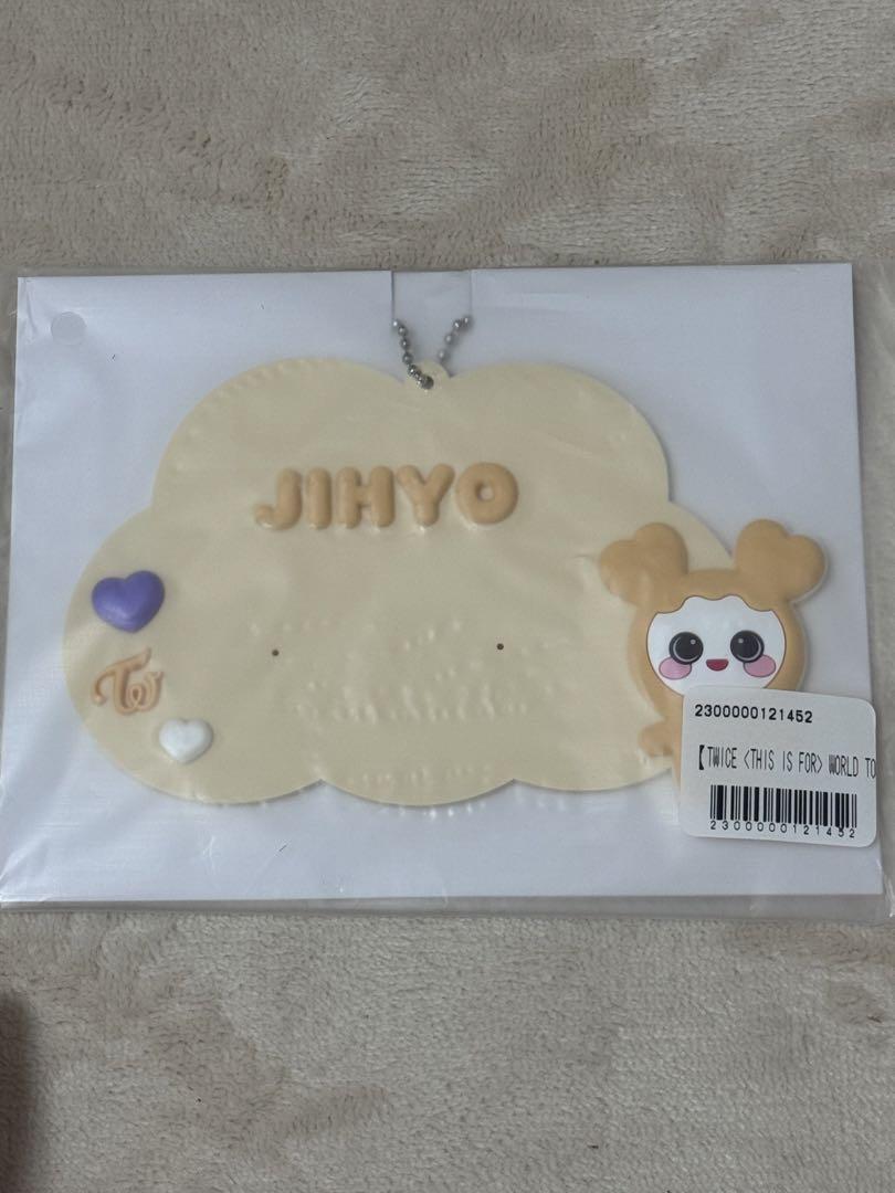 

[USED] TWICE Online Lottery Rubber Name Keychain Jihyo