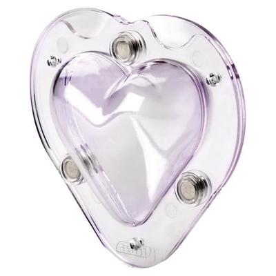 3D Heart Mold - IBILI - 9 Cm - Polycarbonate - Transparent - 14 X 14 X 5 Cm