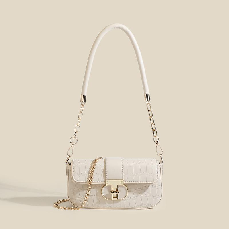 Wysoki Poziom Wyglądu Zaawansowane Poczucie Francuska Torba Podpachowa Moda Damska Krokodyli Wzór Na Ramię Mała Kwadratowa Torebka Wszystkie Torby Crossbody