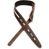 Fender USA Leather Strap Paramount Acoustic Leather Strap, Brown