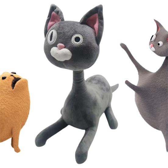 Noodle Cat And Bun Dog Plush Toy Cute Stuffed Animals Plush Soft