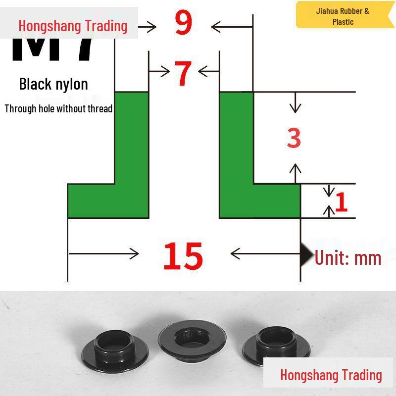 Step T-Shaped Nylon Insulating Bushing Washer, M3-M35 Thread Protection Spacer