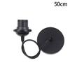 Black/White E27 Hanging Lamp Holder With 0.5/0.8/1.2/2M Hanging Wire Ceiling Lamp Holder Socket Lamp Base For Chandelier