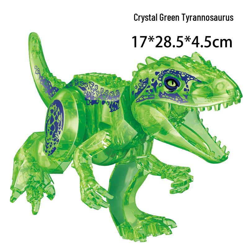 Jurassic Dinosaur Building Blocks: Assembled T. Rex, Brachiosaurus, Carnotaurus, Dilophosaurus