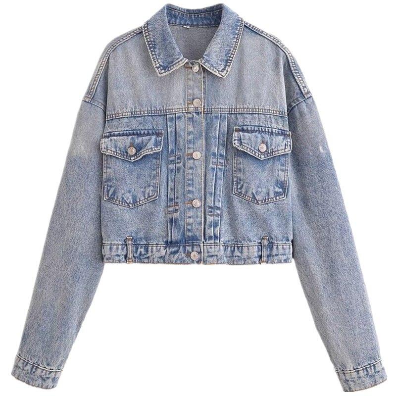 Fashion Style 2024 Summer New Women's Clothing Short Casual Pure Cotton Denim Jacket Coat 8197103