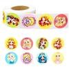 500 Pieces/roll Cartoon Princess Sticker Roll Sticker New Product Water Cup Notebook Decoration Sticker Seal