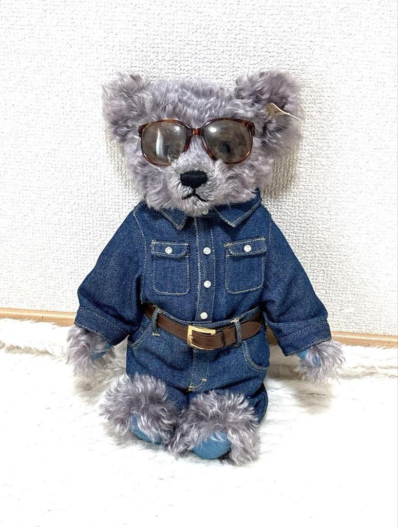 [USED] Akira Kurosawa Steiff Vintage Teddy Bear, Limited Edition of 2000, 1990s