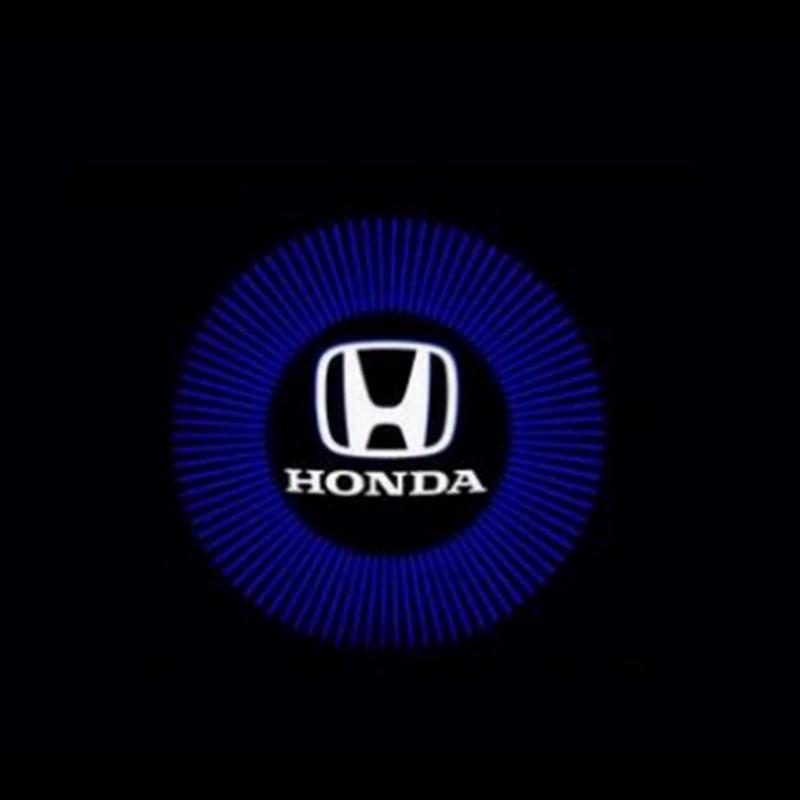 2PCS for Honda Accord CR-Z Crosstour Spirior Elysion Odyssey Led Car Door Logo Shadow Projector Welcome Lamps Car Accessories aig256