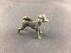 Pure Copper Cute Dog Statue Feng Shui Ornament Bronze Standing Poodle Figurines Lucky Desk Decorations Accessories Home Decor