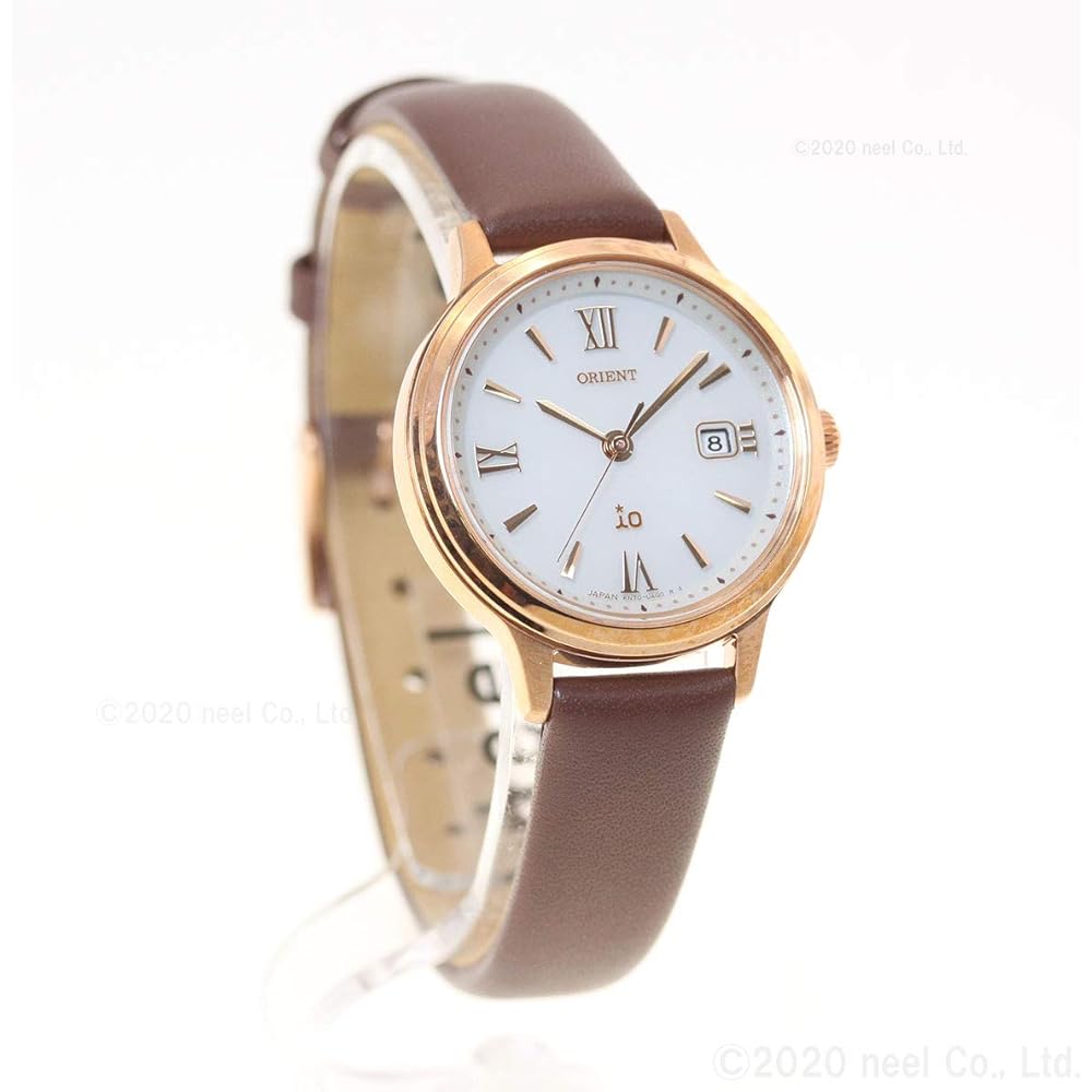 Orient iO SOLAR Solar Watch, Made in Japan, with Manufacturer's Warranty, RN-WG0410S, Women's, White