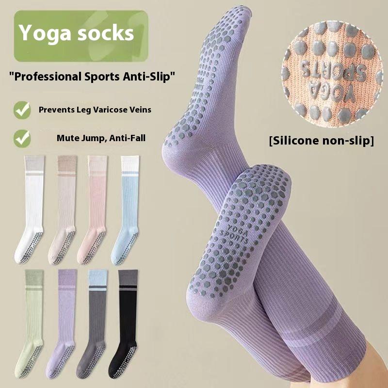 Yoga Socks Women's Calf Socks Tennis Socks Non-slip Professional Sports Muscle Golf Pilates Jumping Exercise Cycling Stockings