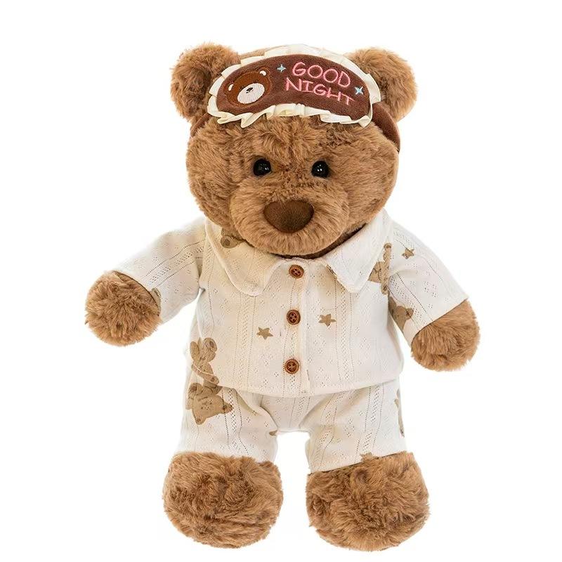 Cute Ryan Bear Series Plush Toys Pajamas Bear Doll Cake Teddy Bear Doll Birthday Gift