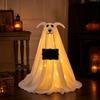 Décoration Chiot Halloween avec Guirlande Lumineuse à Télécommande pour Intérieur Extérieur Jardin