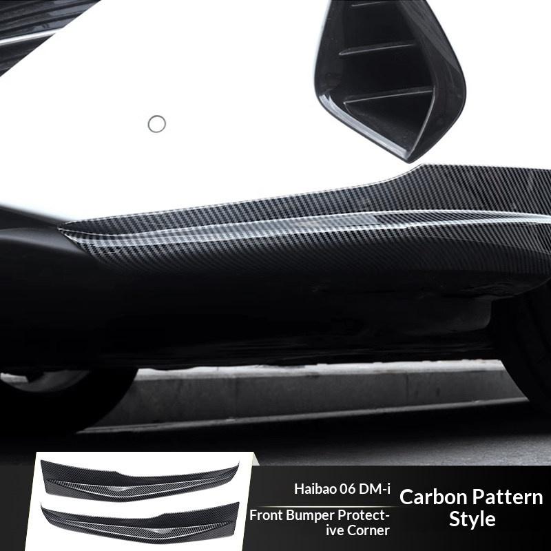 Fit For BYD Seal 06 Dmi Front Lip Front Spoiler Bumper Anti Collision Corner Molding Strip Front Face Modification Parts