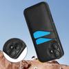 For iPhone 16 Case Card Slot Slim-Fit PU+TPU Mobile Cover