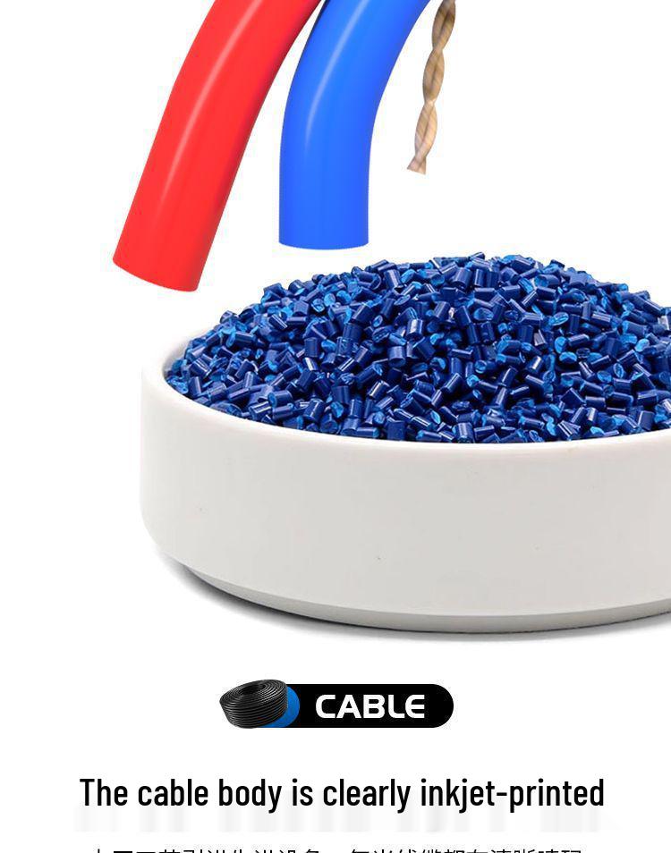 2-Core Waterproof Outdoor Power Cable, Extra Thick Beef Tendon, 2.5mm² Antifreeze Soft Wire with Plug.