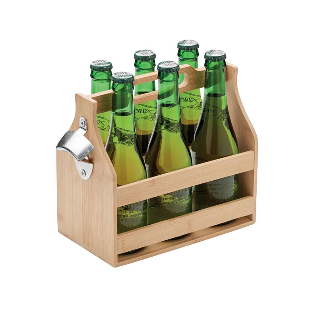 MidOcean Bamboo 6 Bottles Cabas Beer Caddy