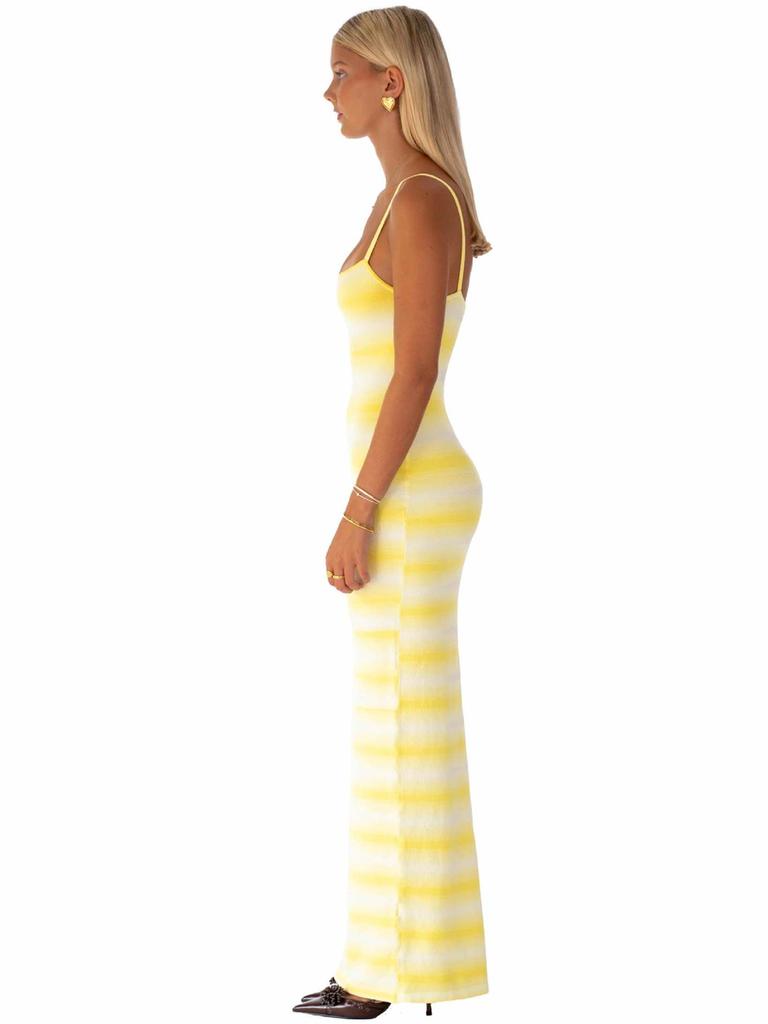 Strapless Sleeveless Sweater Women Spring Summer New Style Temperament Slim Fit Bodycon Knit Dress Long Skirt