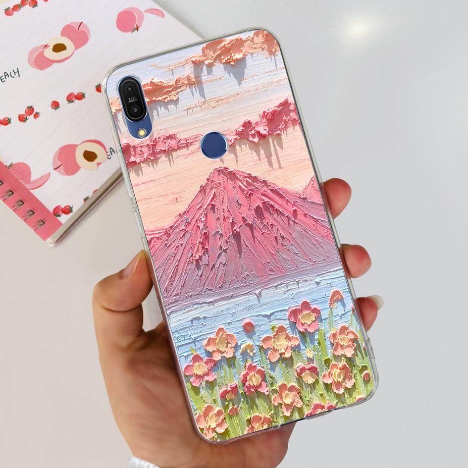 5.99" Case For Asus Zenfone Max Pro (M1) ZB601KL ZB602K Cover X00TDB Fashion Pattern Clear Soft Silicone Fundas Phone Back Cover